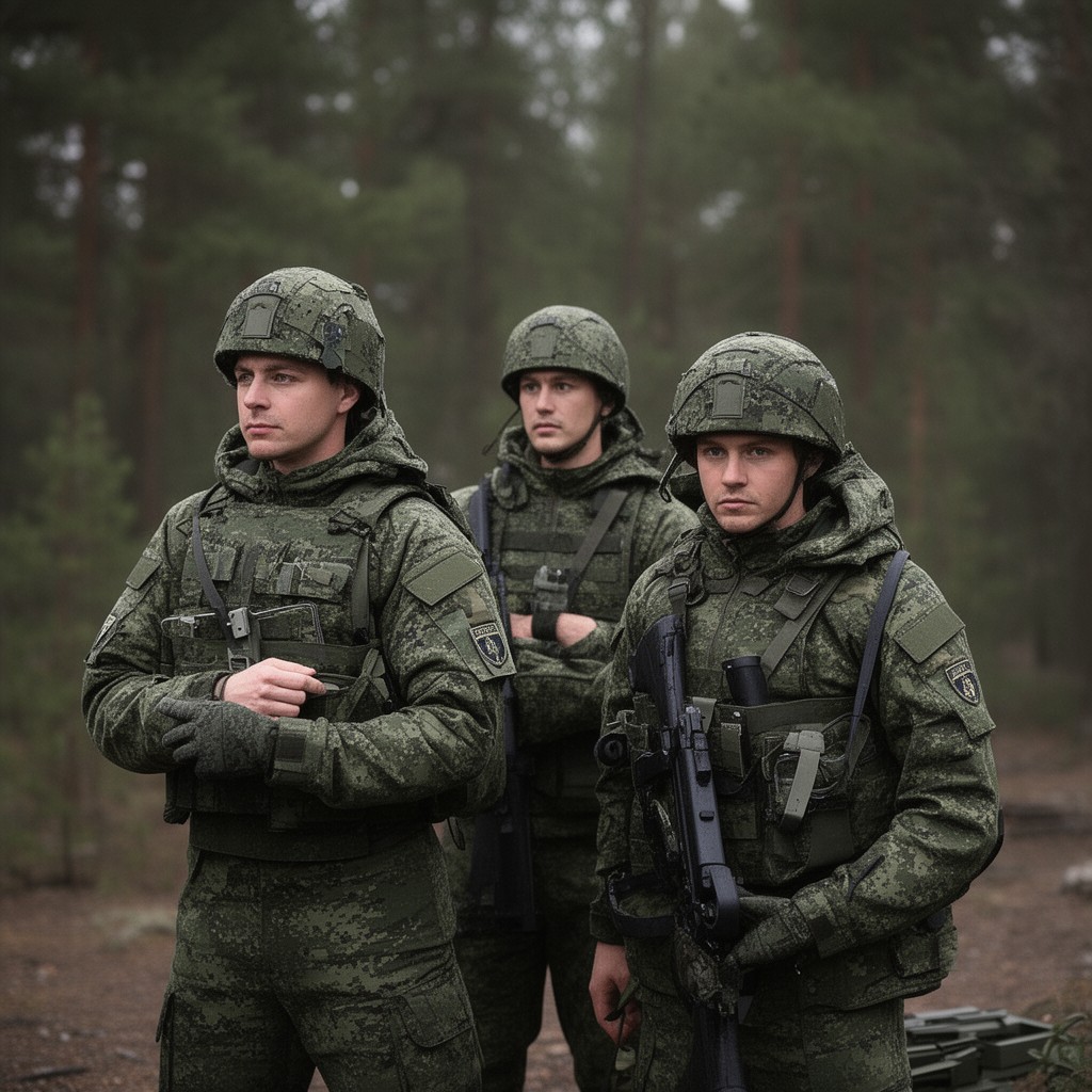 AI-generated illustration of Finnish Defence Forces