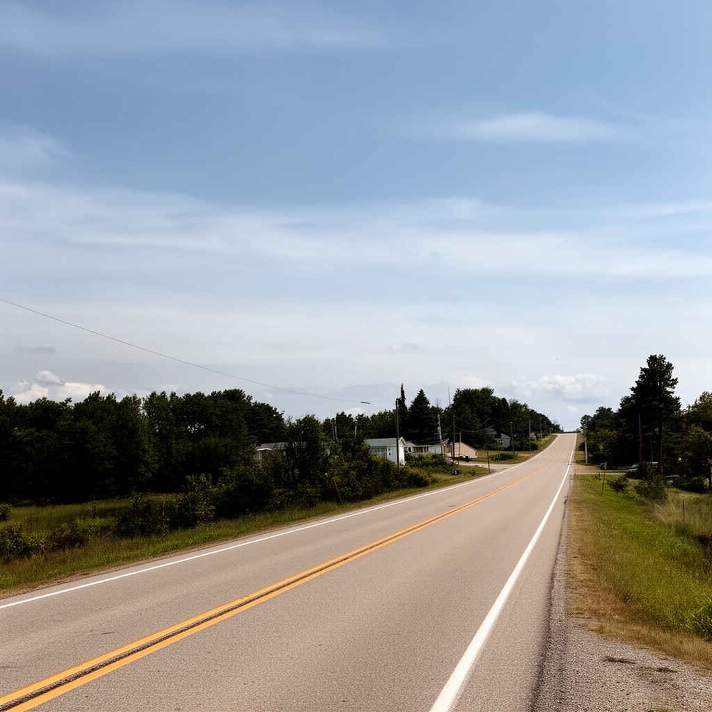 AI-generated illustration of County Highway R