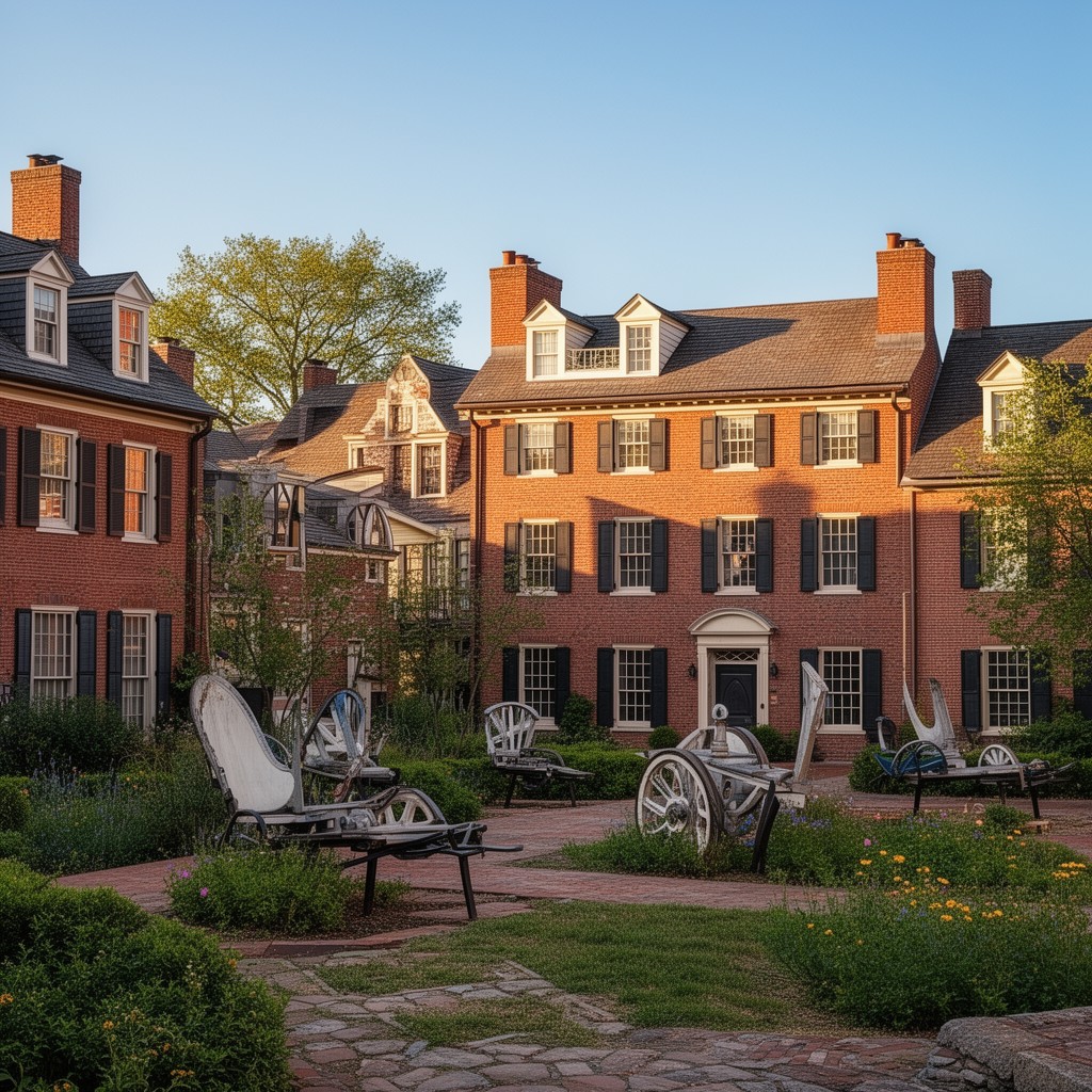 AI-generated illustration of Old Cambridge Historic District