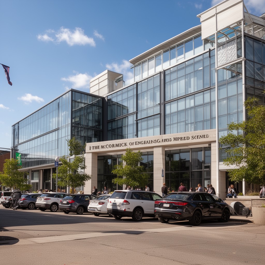 AI-generated illustration of McCormick School of Engineering and Applied Science