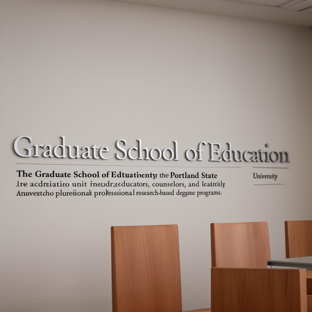 AI-generated illustration of Graduate School of Education