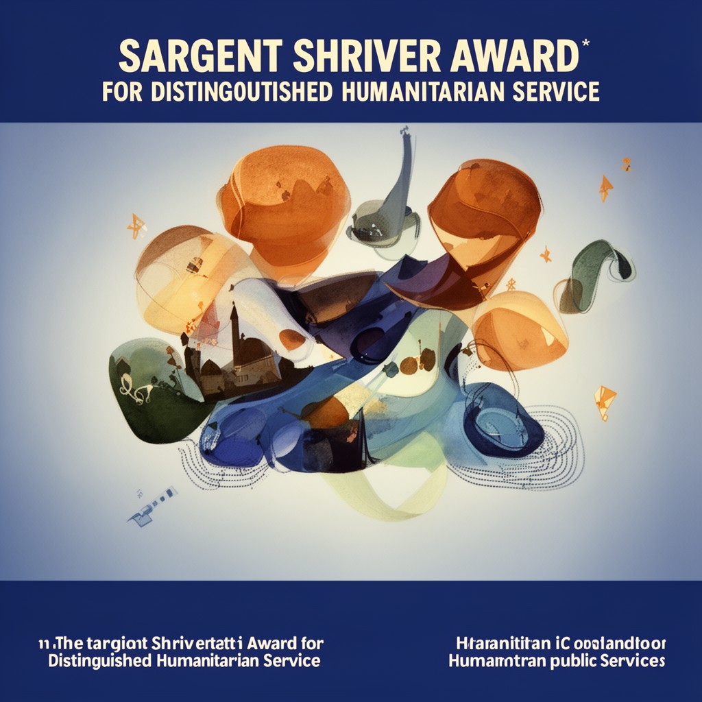 AI-generated illustration of Sargent Shriver Award for Distinguished Humanitarian Service