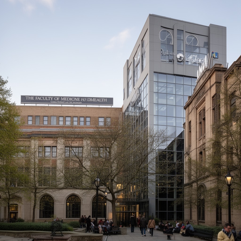 AI-generated illustration of Faculty of Medicine and Health