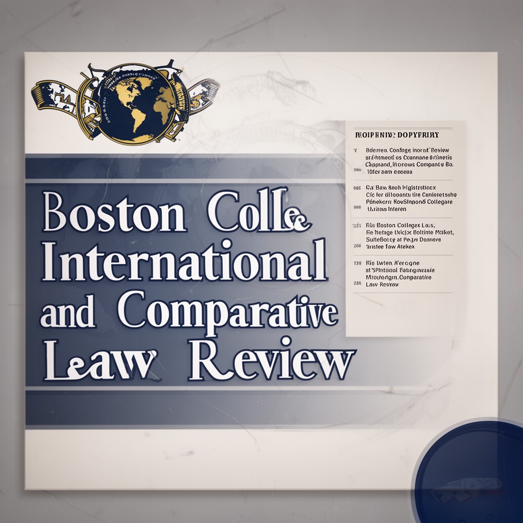 AI-generated illustration of Boston College International and Comparative Law Review