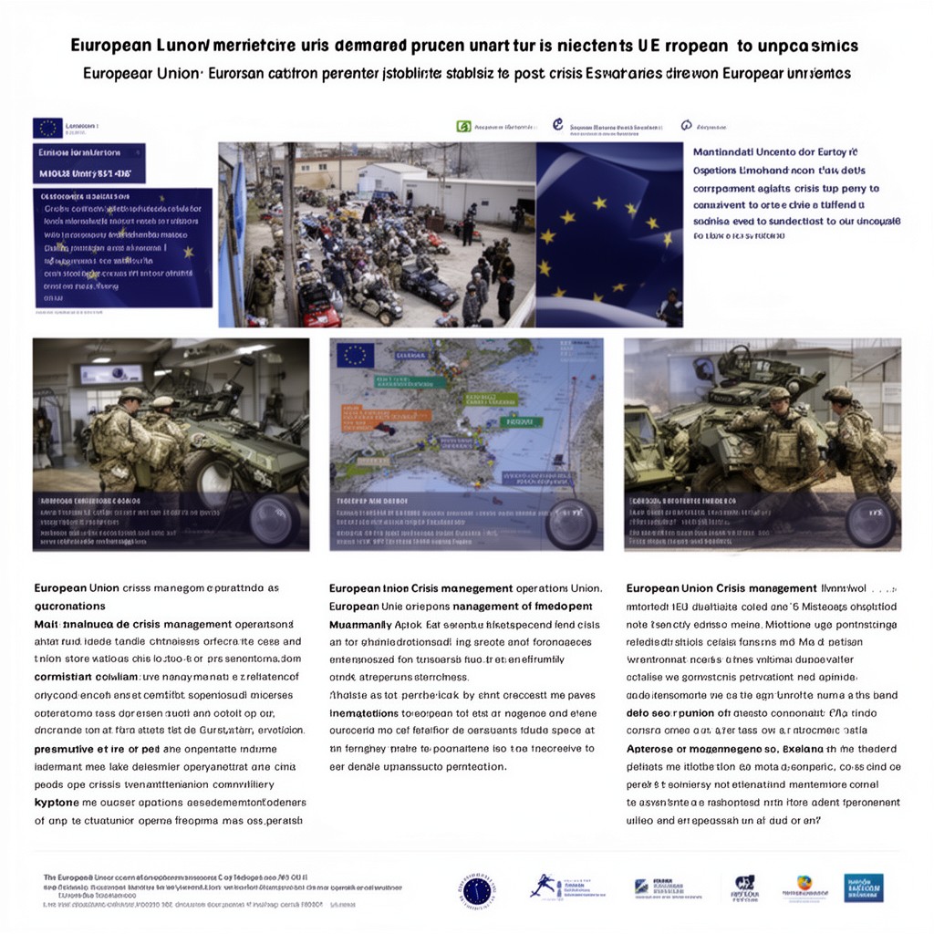 AI-generated illustration of European Union crisis management operations