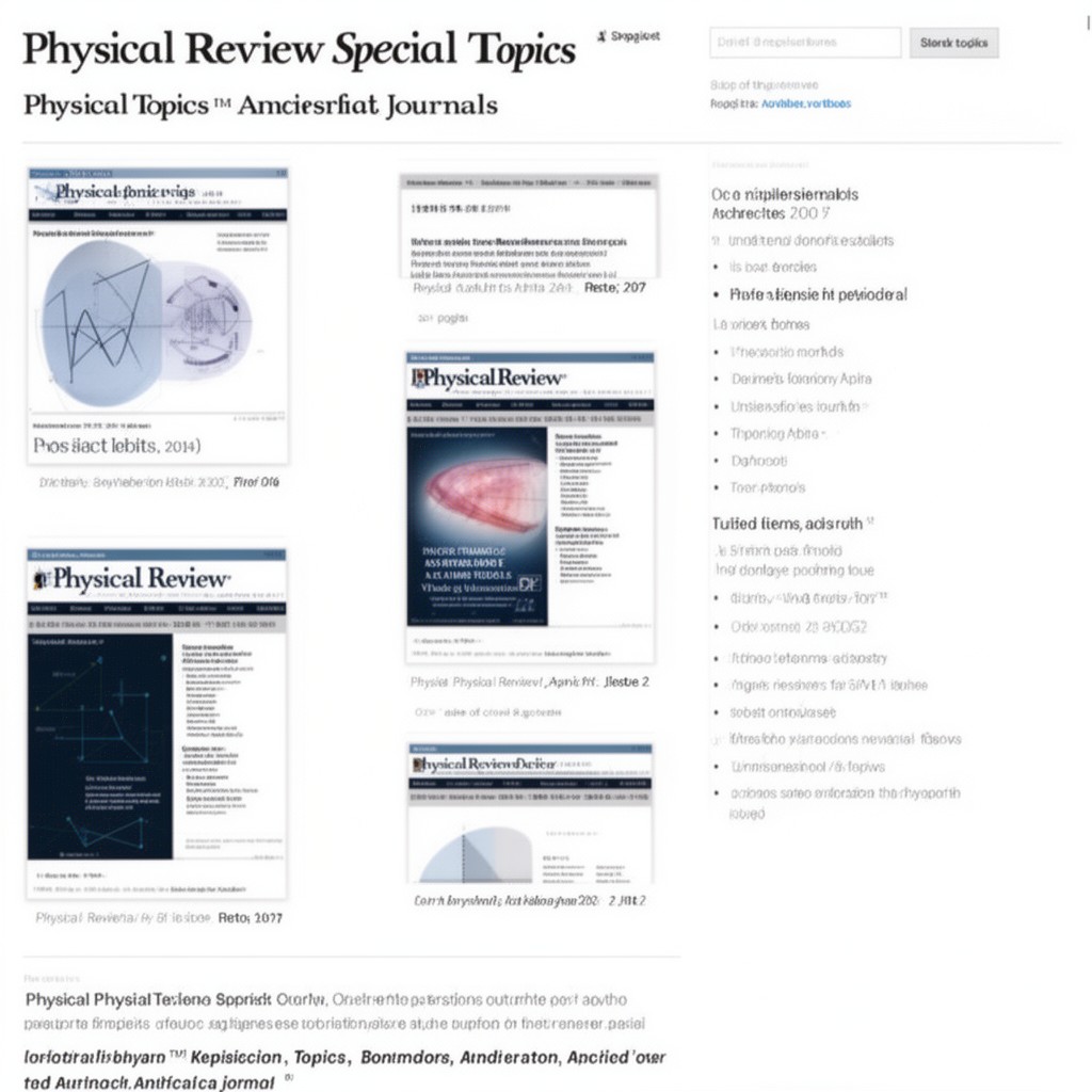 AI-generated illustration of Physical Review Special Topics journals