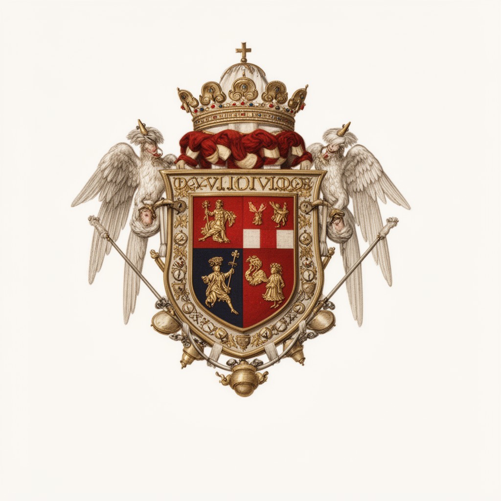 AI-generated illustration of Coat of arms of Pope Julius III