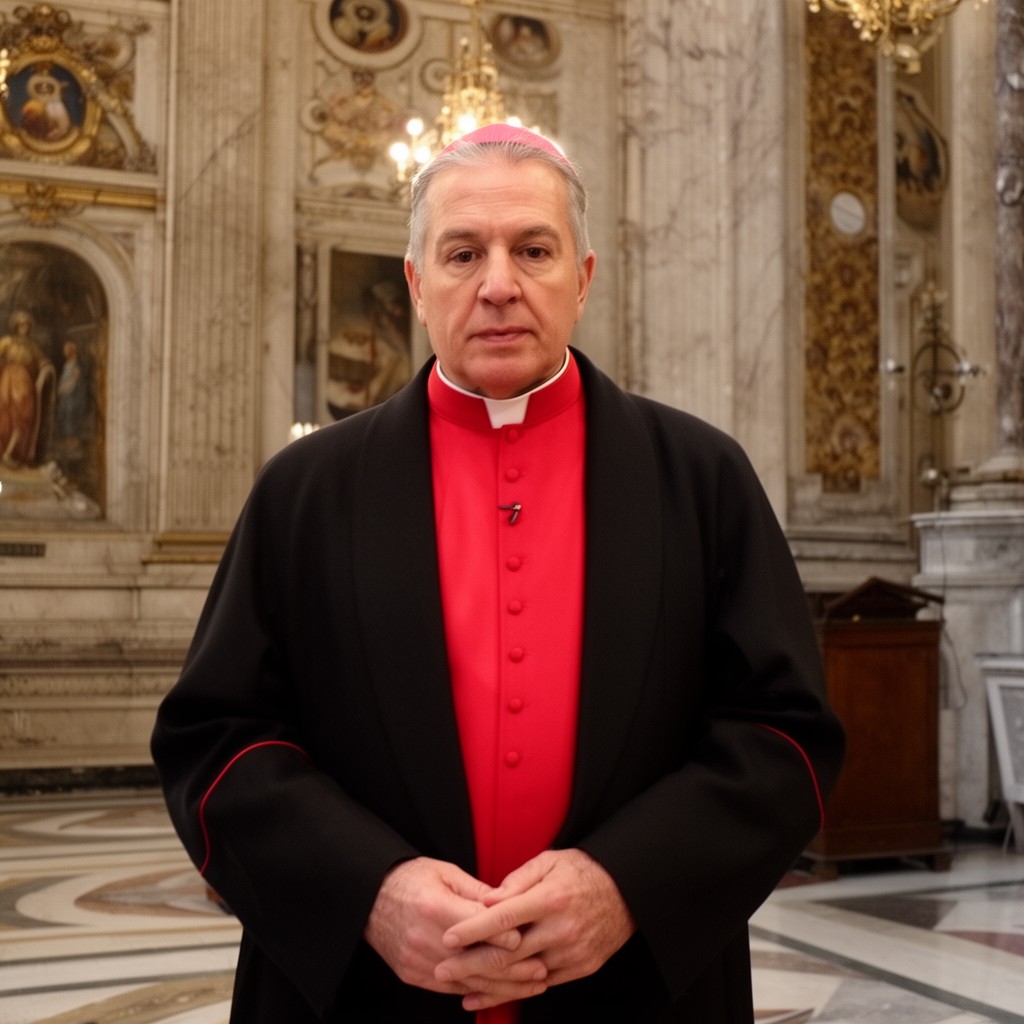 AI-generated illustration of Cardinal-Priest of San Vitale