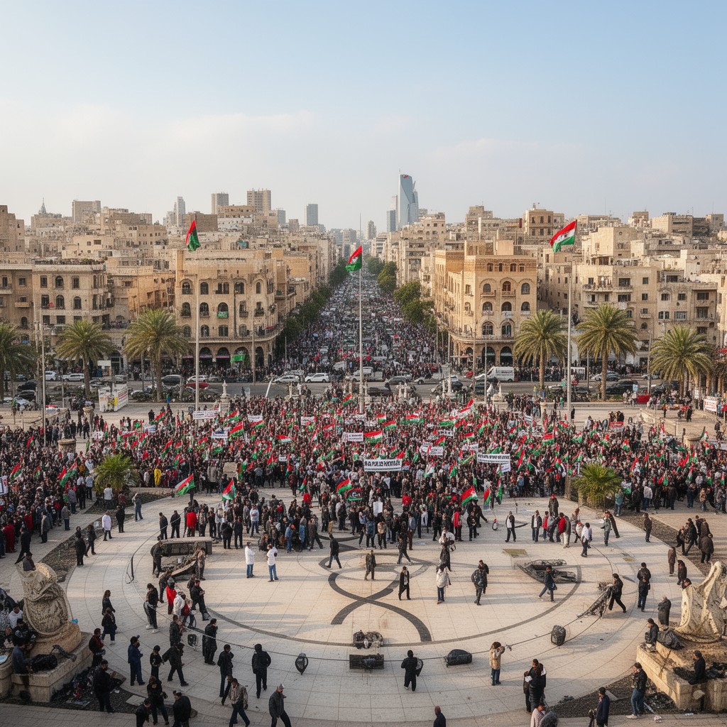 AI-generated illustration of Martyrs' Square