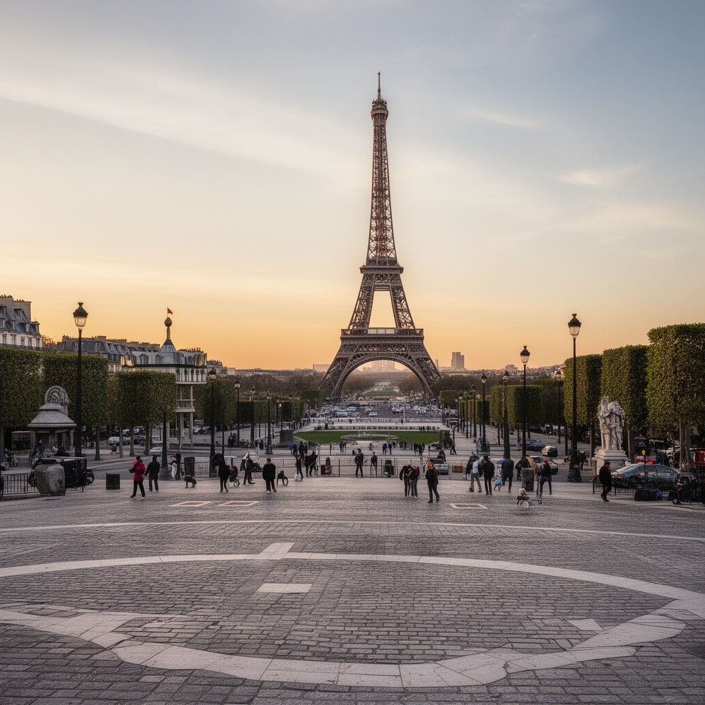 AI-generated illustration of Place Joffre, Paris