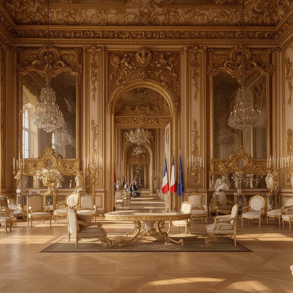AI-generated illustration of Salon doré