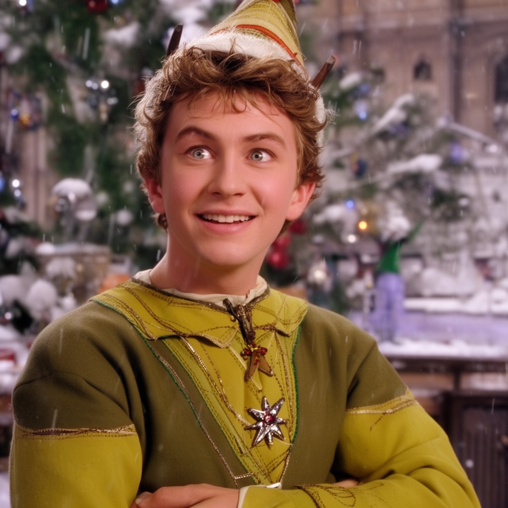 AI-generated illustration of Buddy the Elf