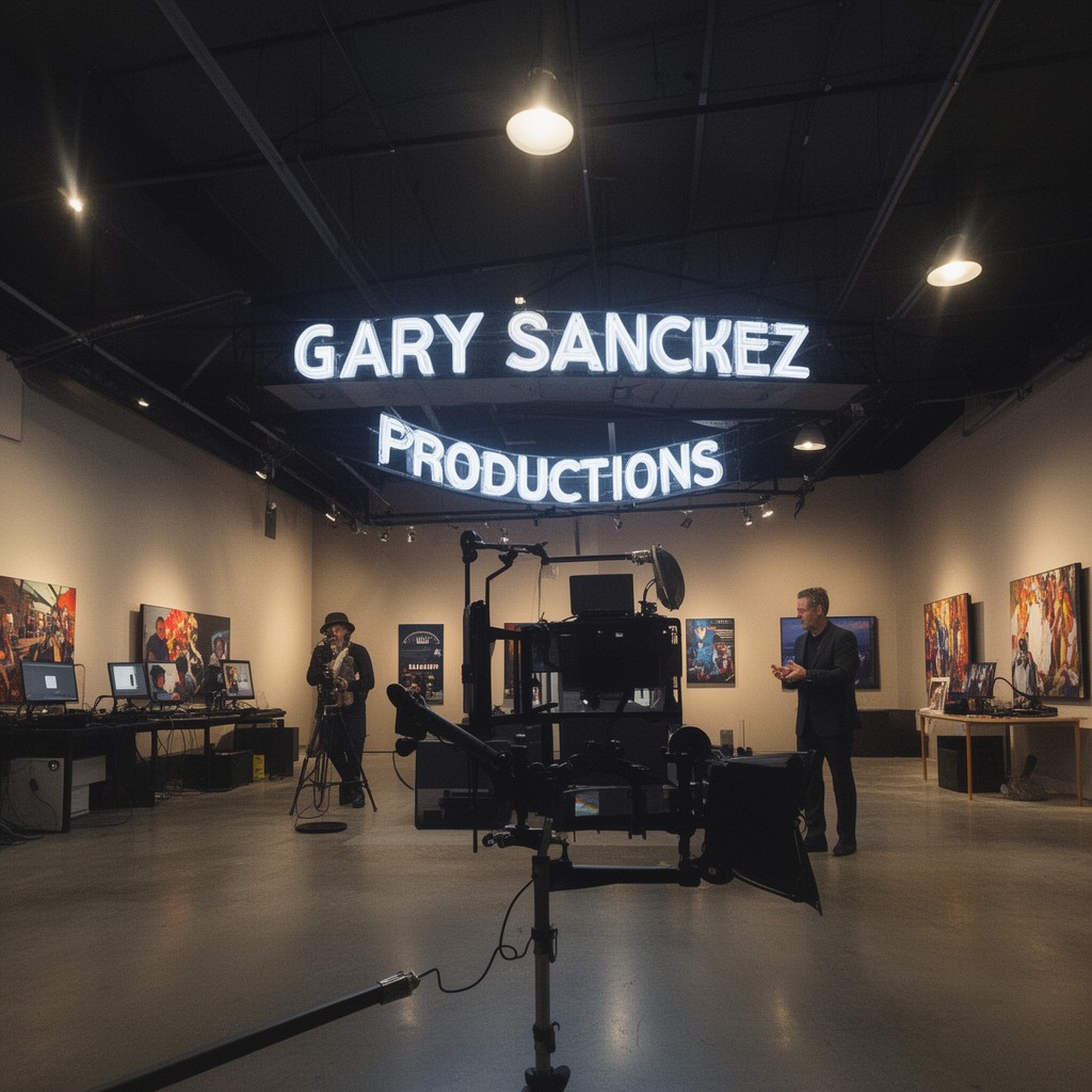 AI-generated illustration of Gary Sanchez Productions