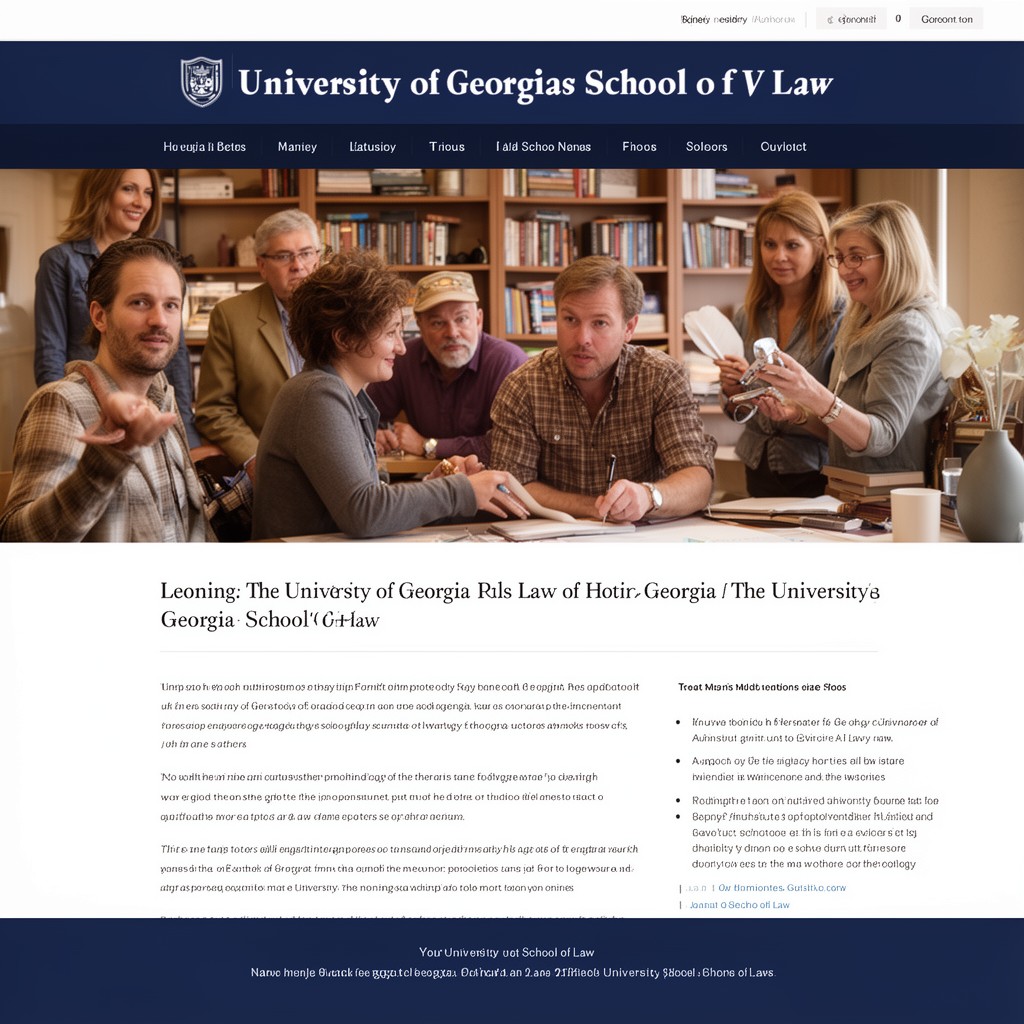 AI-generated illustration of University of Georgia School of Law