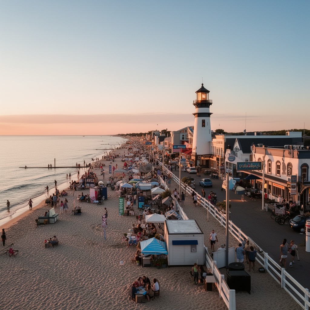 AI-generated illustration of Grand Haven, Michigan