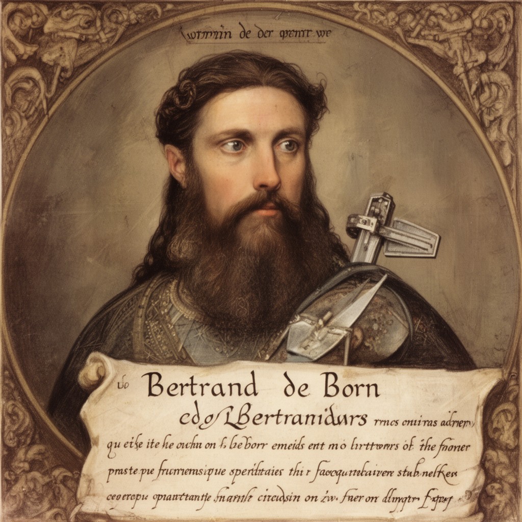 AI-generated illustration of Bertrand de Born