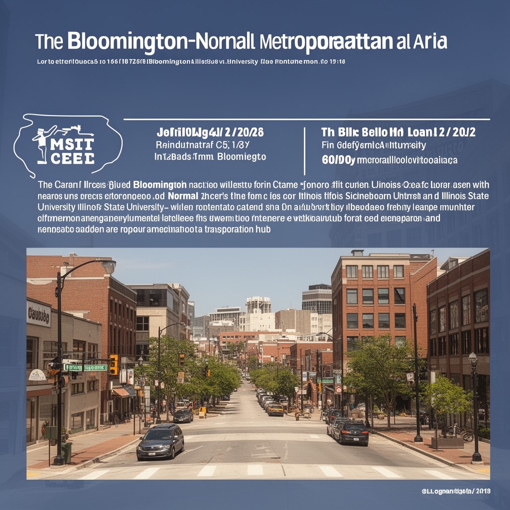 AI-generated illustration of Bloomington–Normal metropolitan area