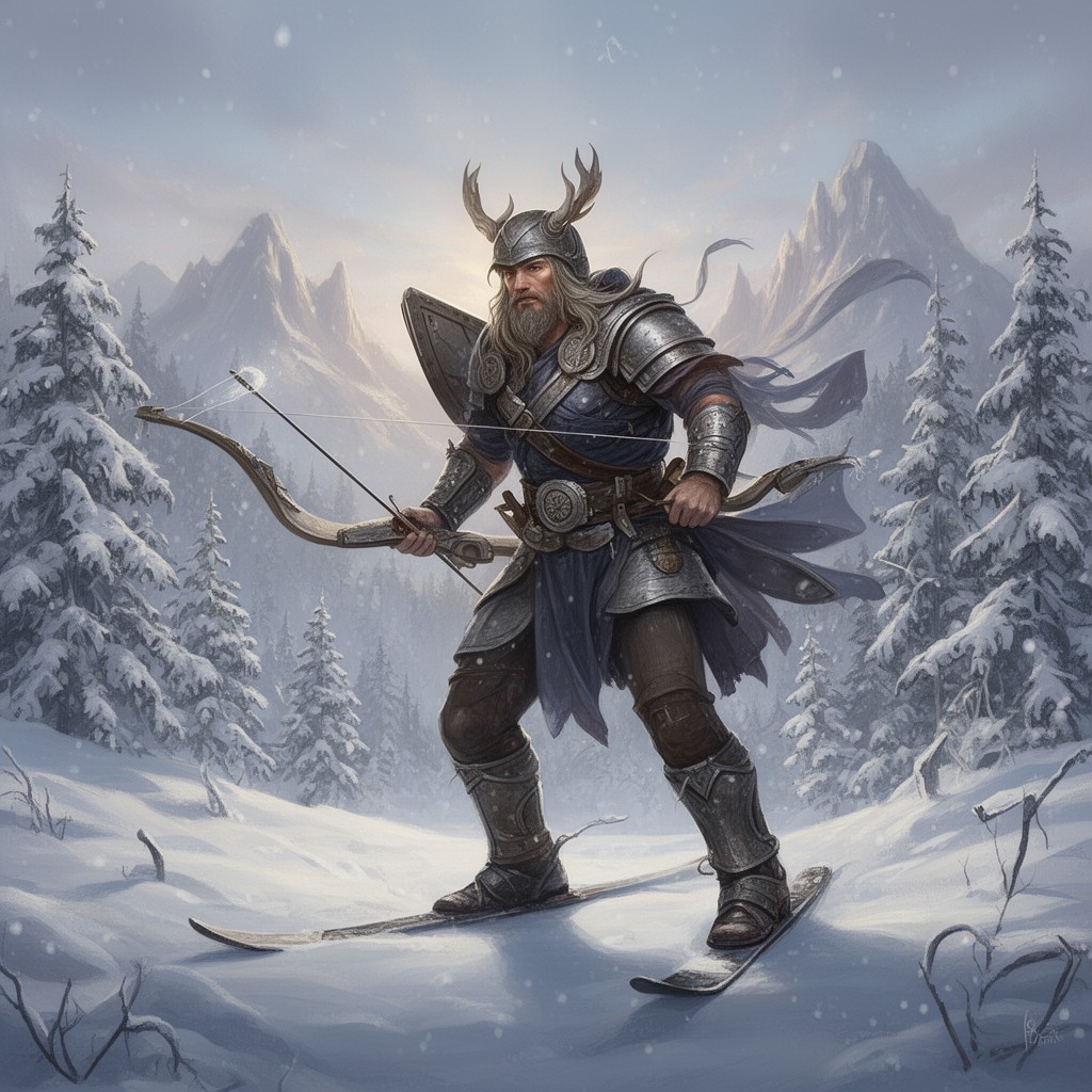 AI-generated illustration of Ullr