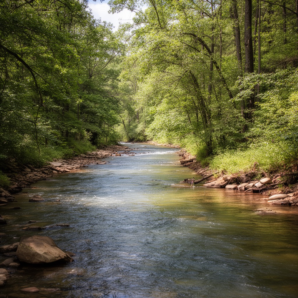 AI-generated illustration of Flint River