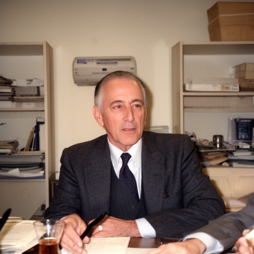 AI-generated illustration of Ira Hirschmann