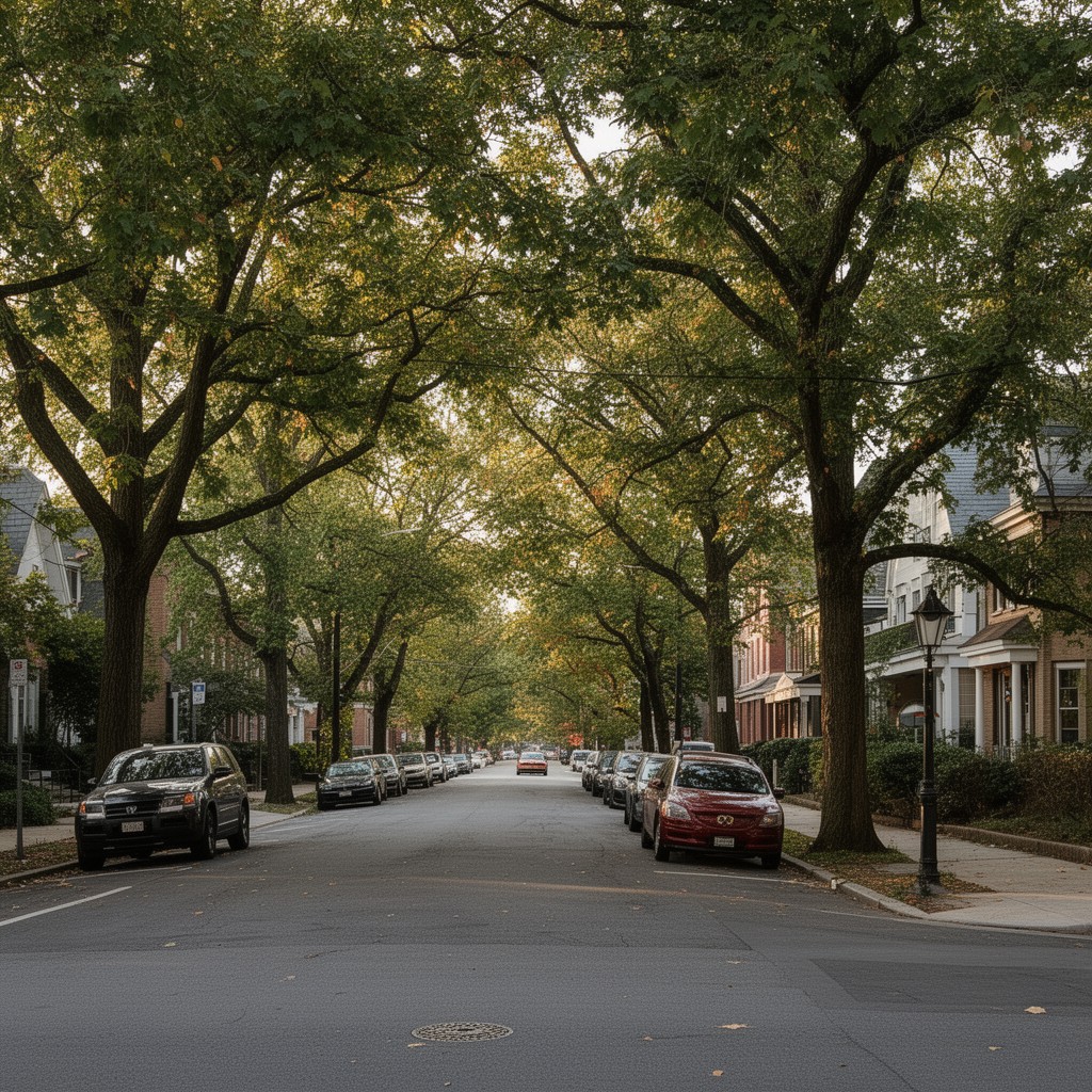 AI-generated illustration of Maplewood, New Jersey