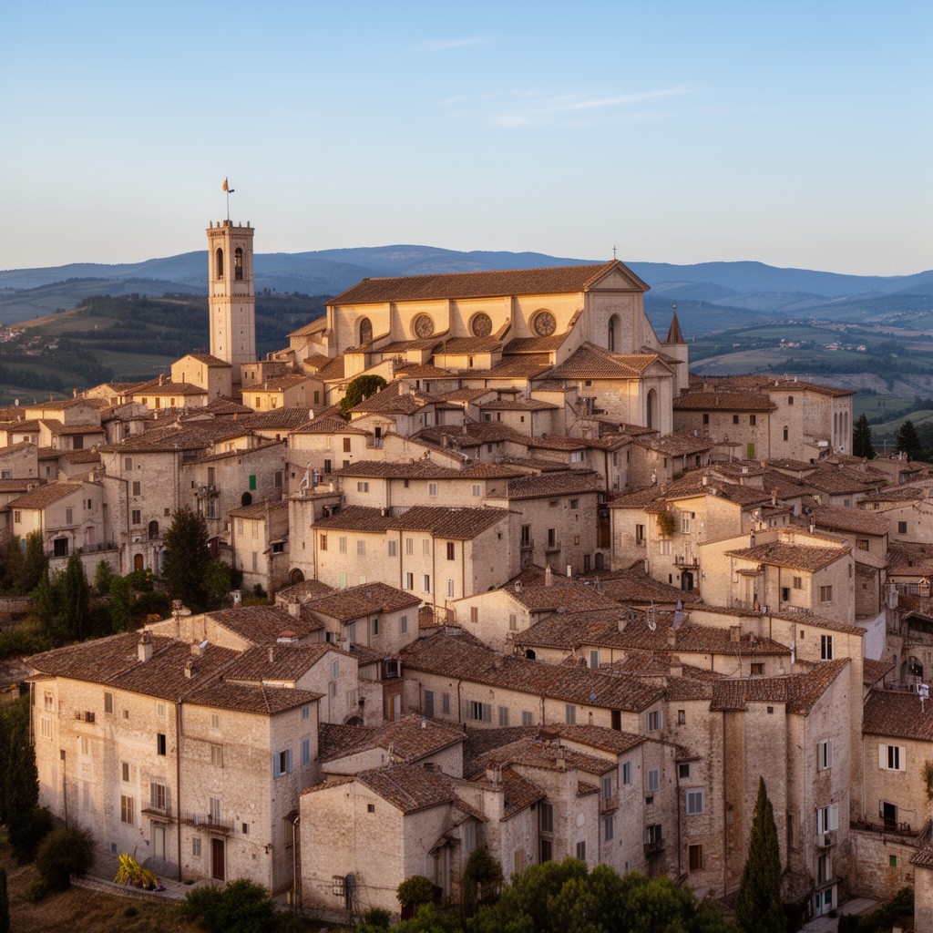 AI-generated illustration of Assisi
