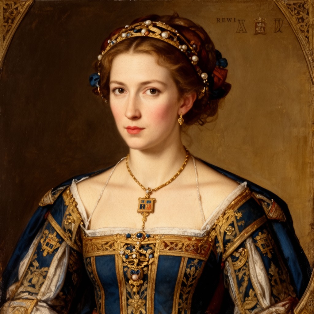 AI-generated illustration of Catherine of Lancaster