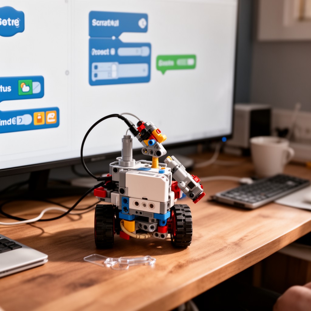 AI-generated illustration of LEGO Mindstorms extension