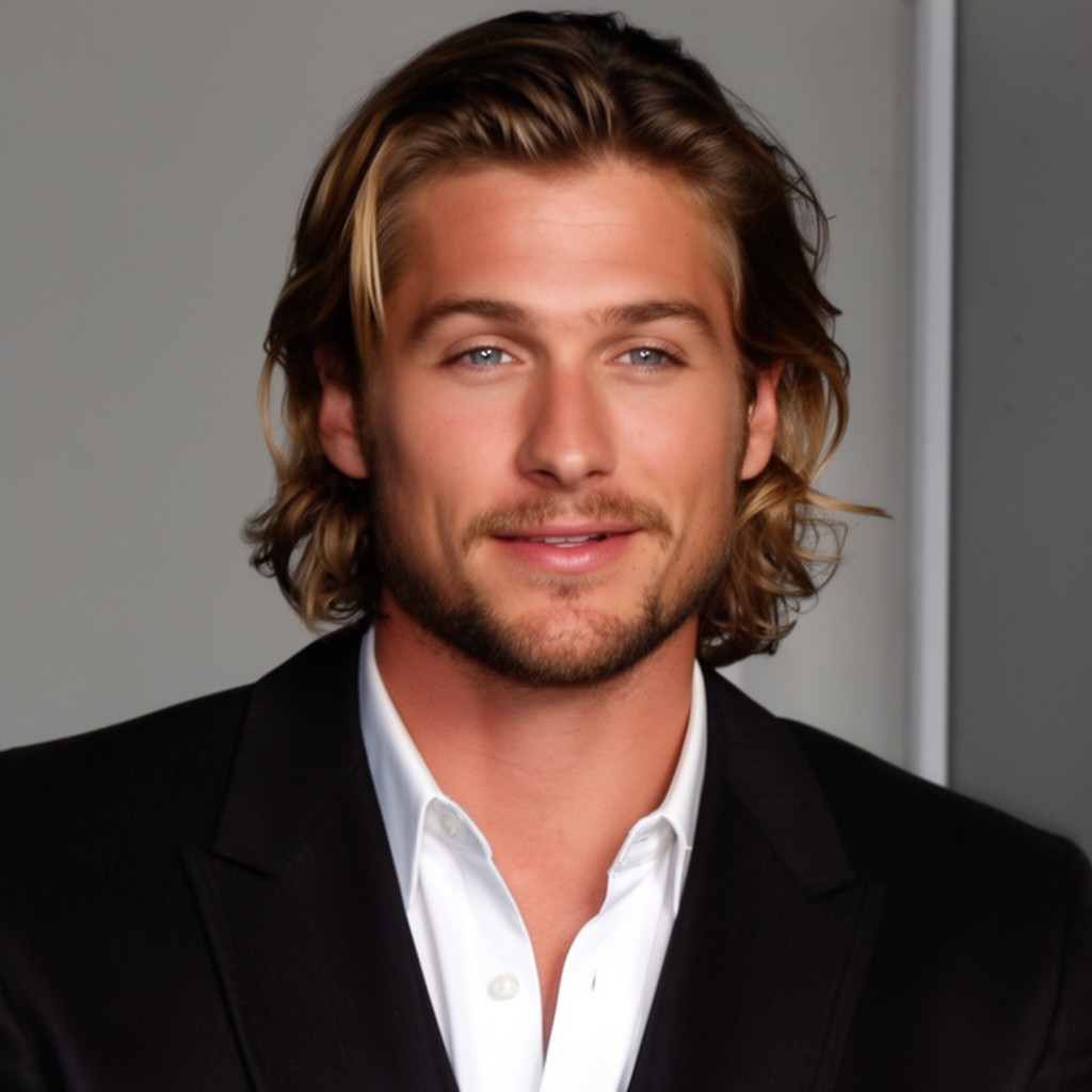 AI-generated illustration of Garrett Hedlund