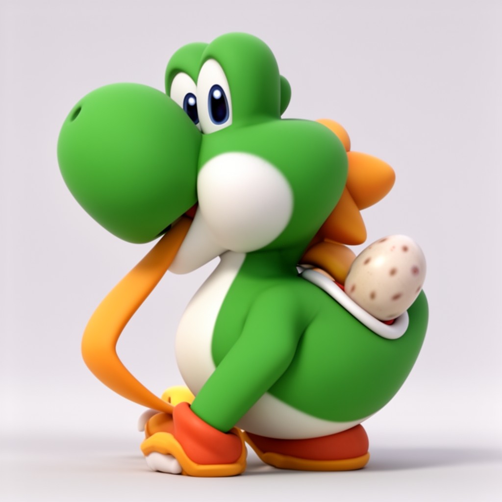 AI-generated illustration of Yoshi
