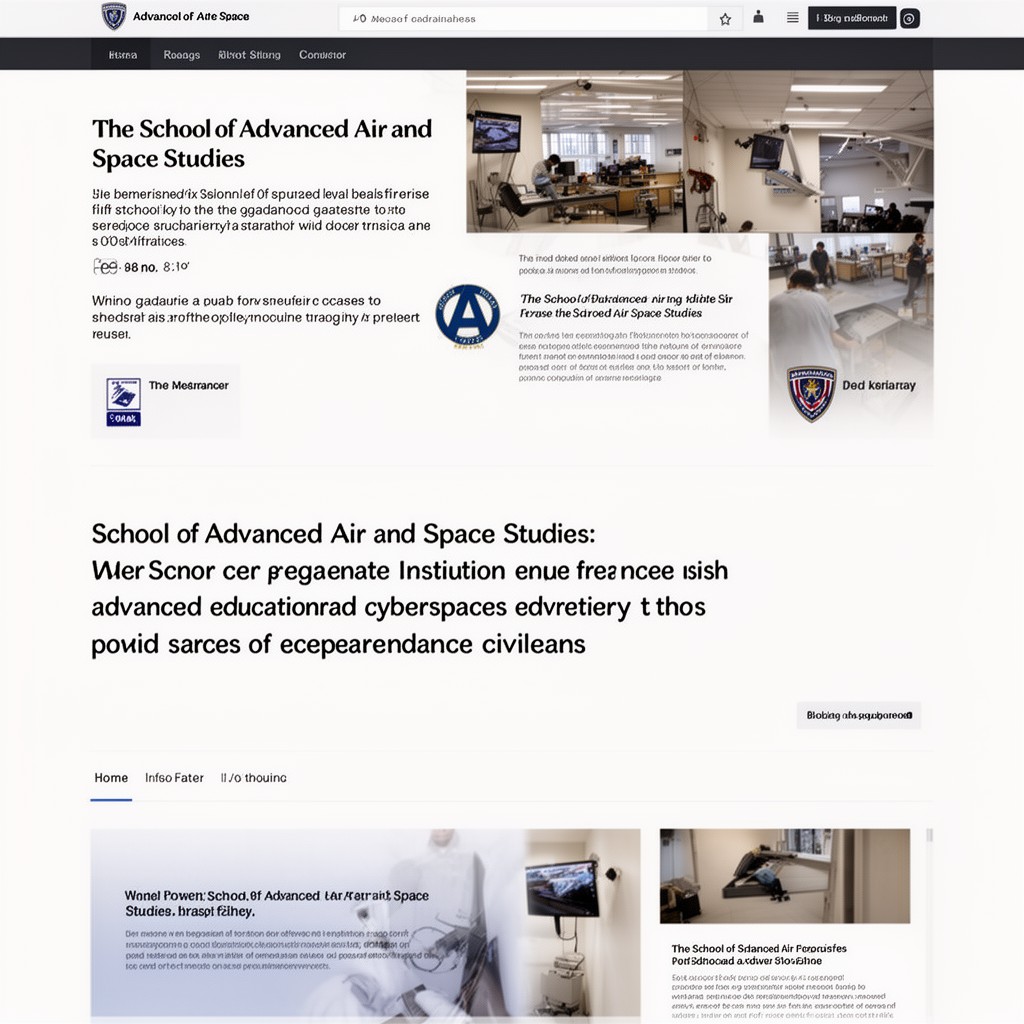AI-generated illustration of School of Advanced Air and Space Studies
