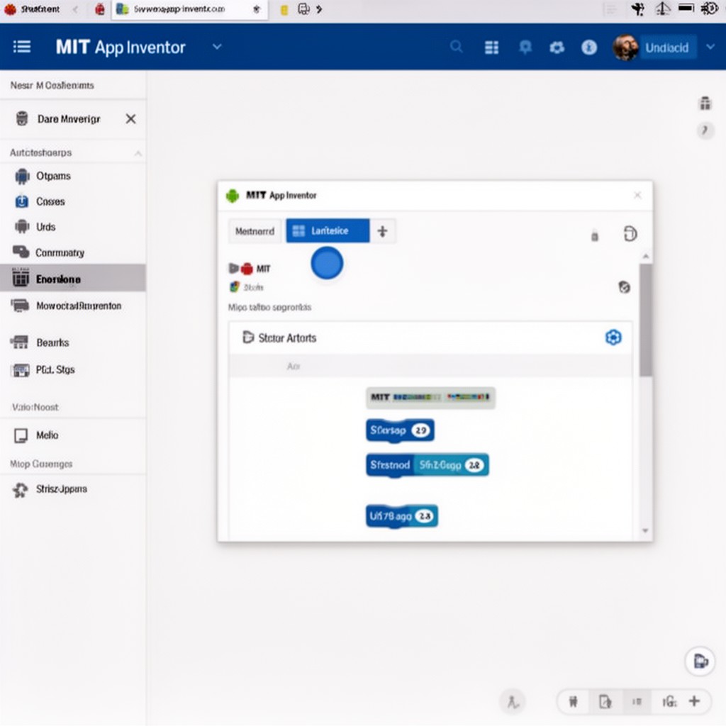 AI-generated illustration of MIT App Inventor