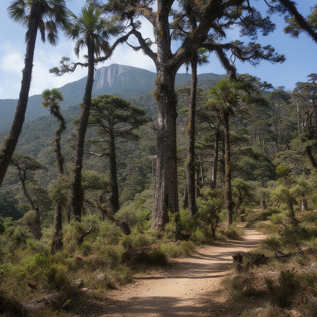 AI-generated illustration of La Campana National Park