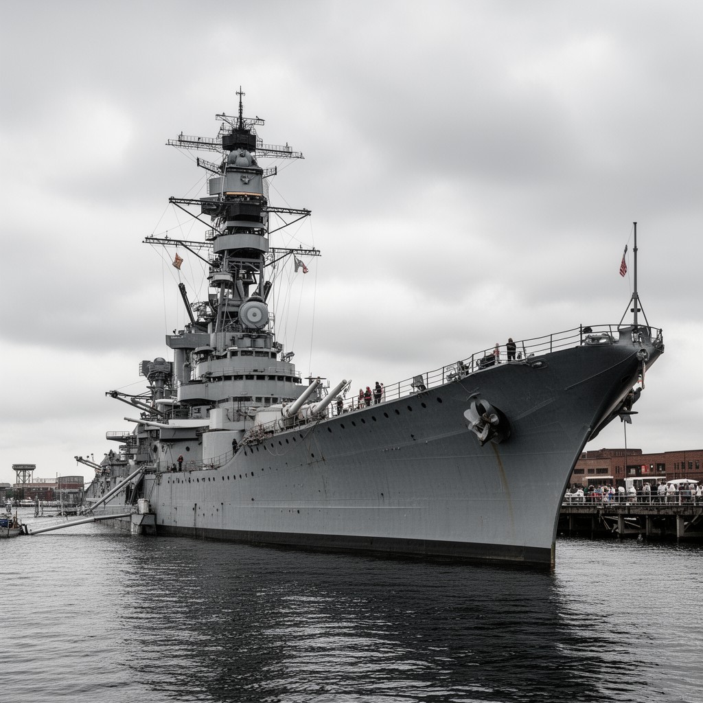 AI-generated illustration of USS Wisconsin