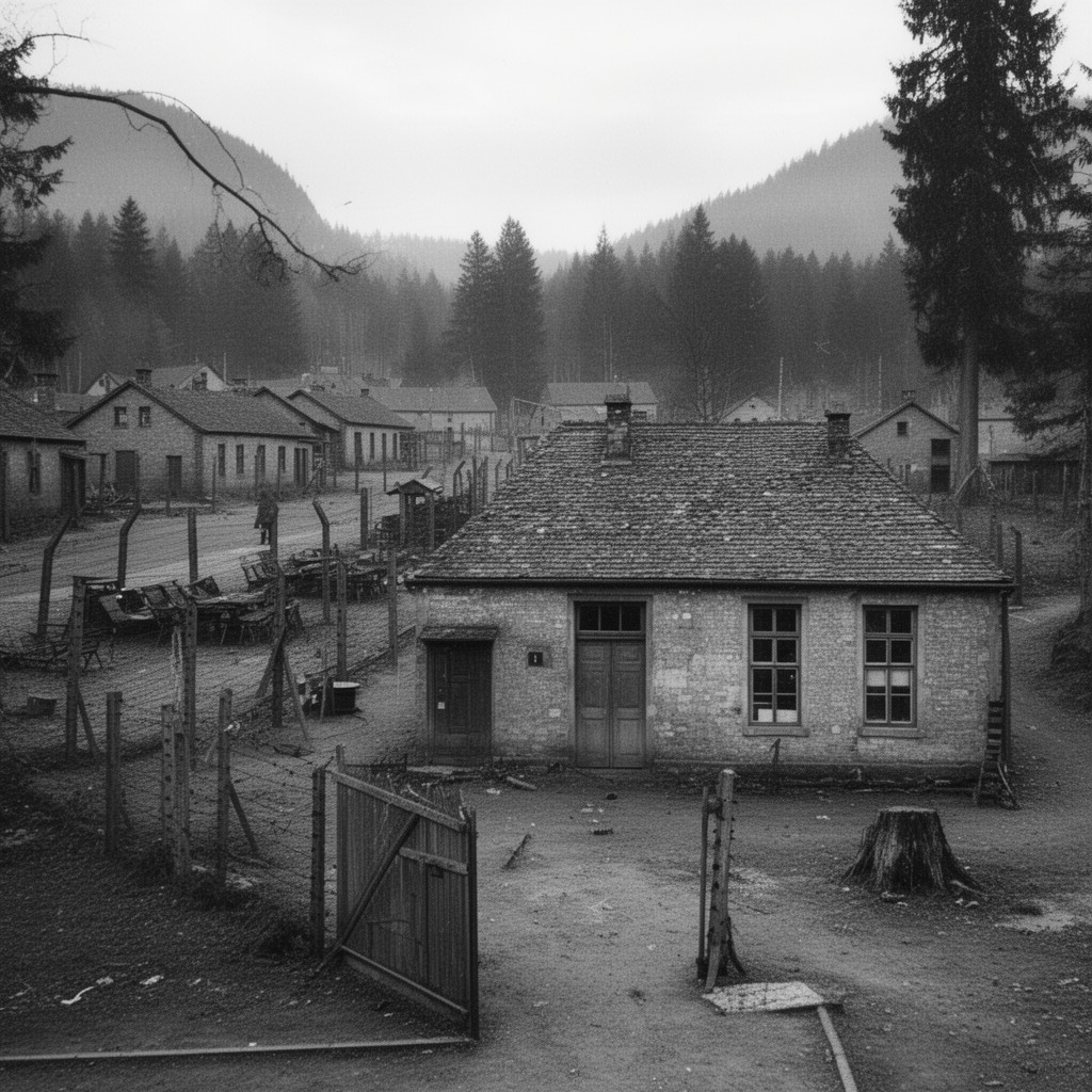 AI-generated illustration of Ohrdruf subcamp