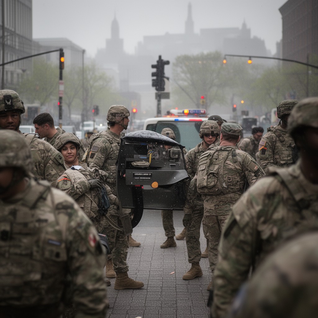 AI-generated illustration of Army National Guard of the District of Columbia