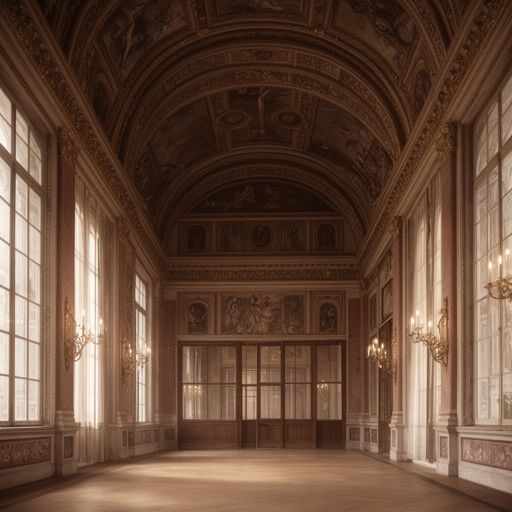 AI-generated illustration of Salle du Jeu de Paume, Versailles