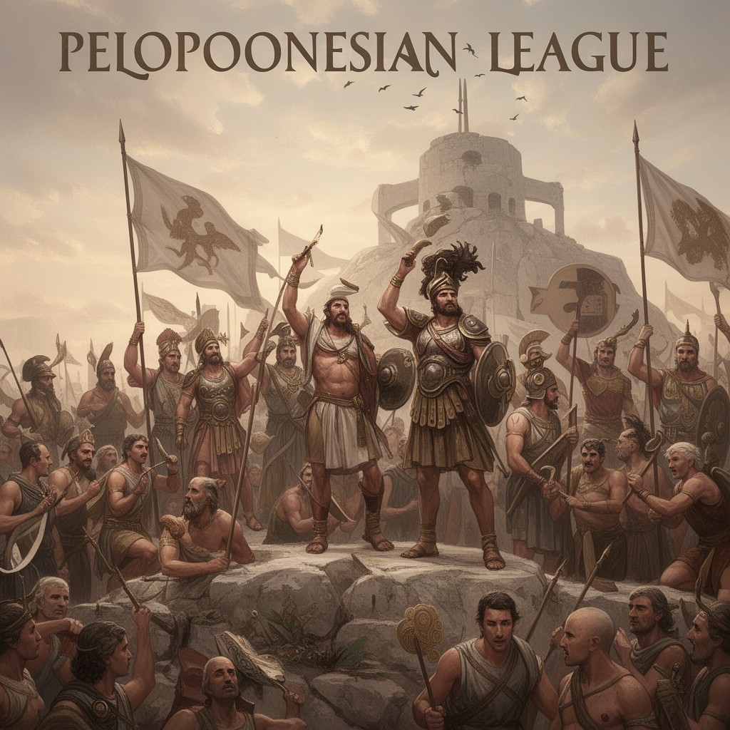 AI-generated illustration of Peloponnesian League