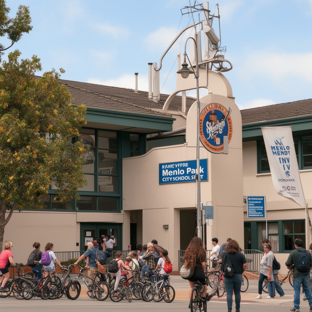 AI-generated illustration of Menlo Park City School District