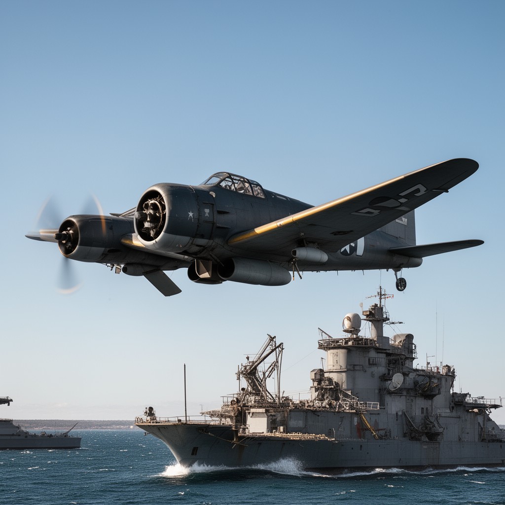 AI-generated illustration of Grumman TBF Avenger