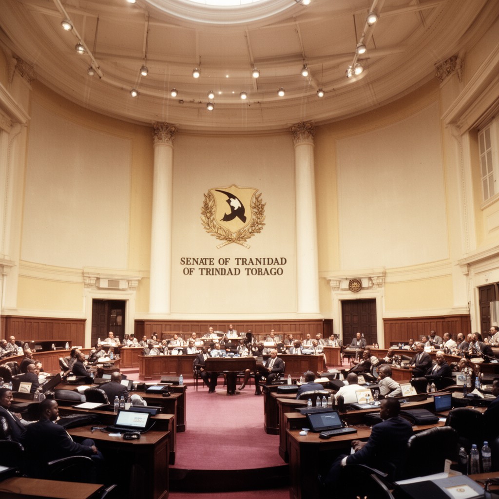 AI-generated illustration of Senate of Trinidad and Tobago