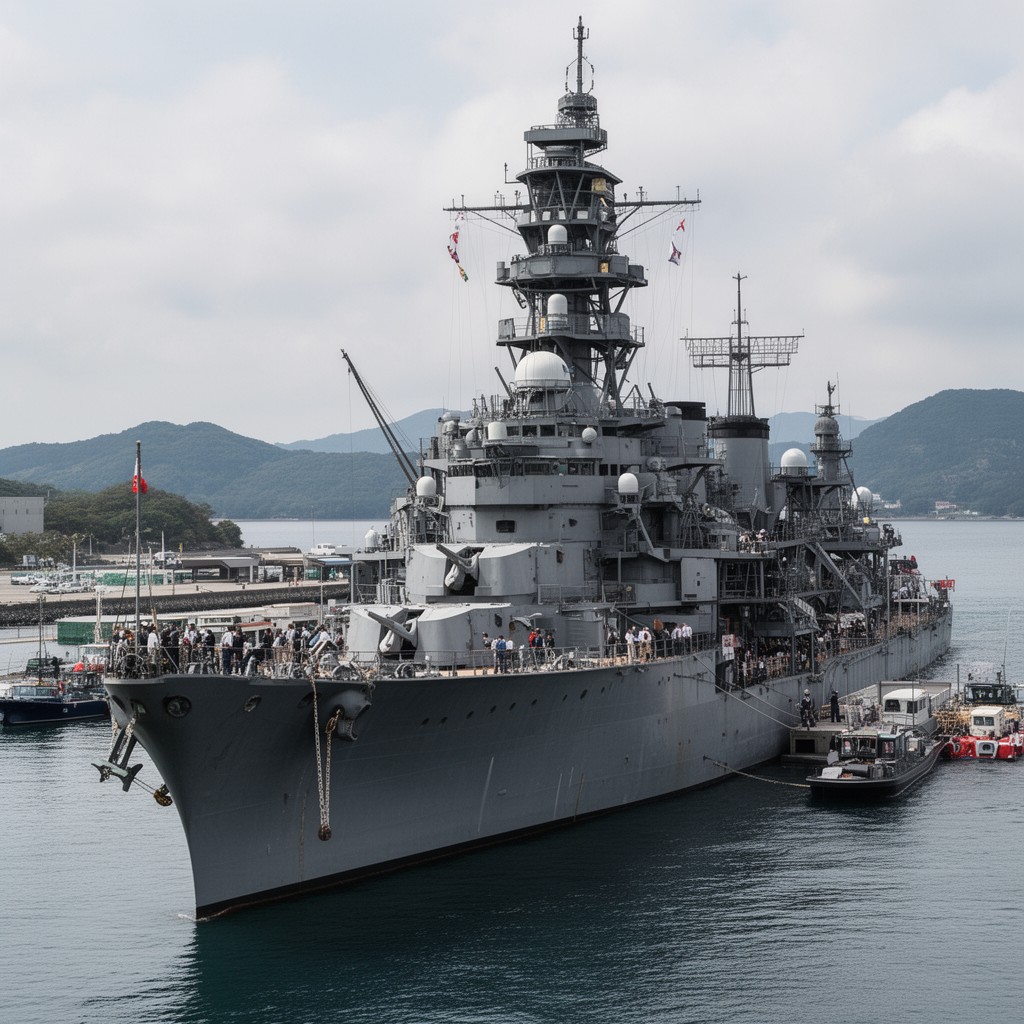 AI-generated illustration of Japanese cruiser Aoba