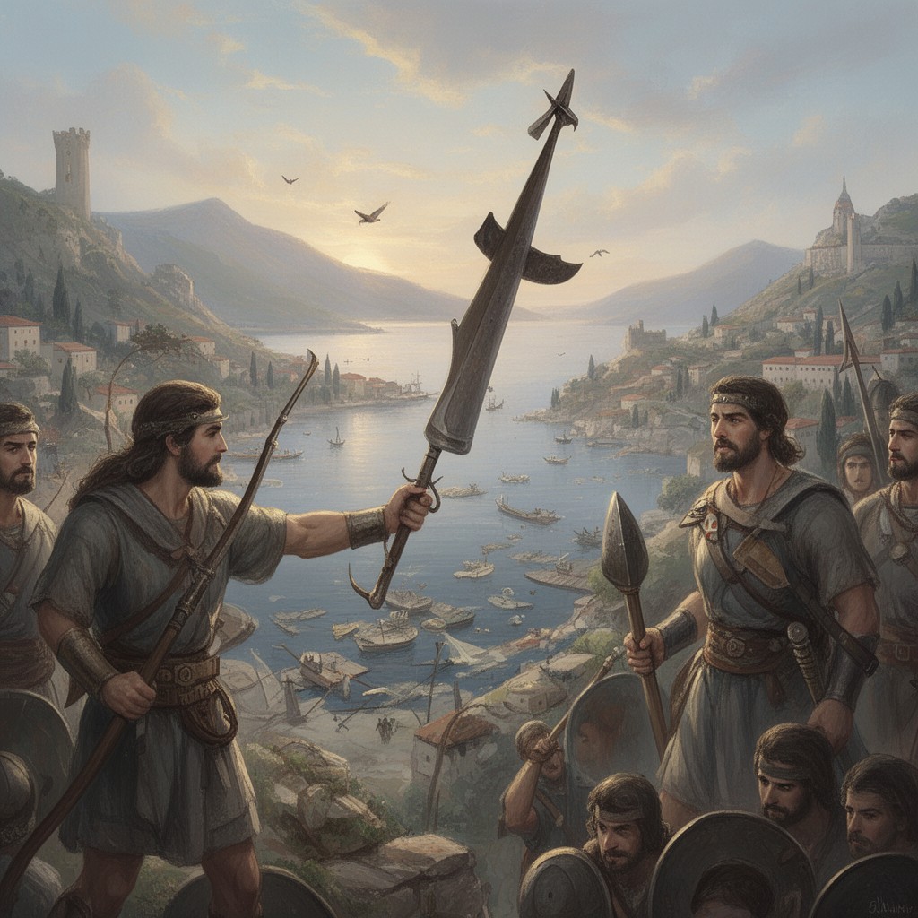 AI-generated illustration of Illyrians