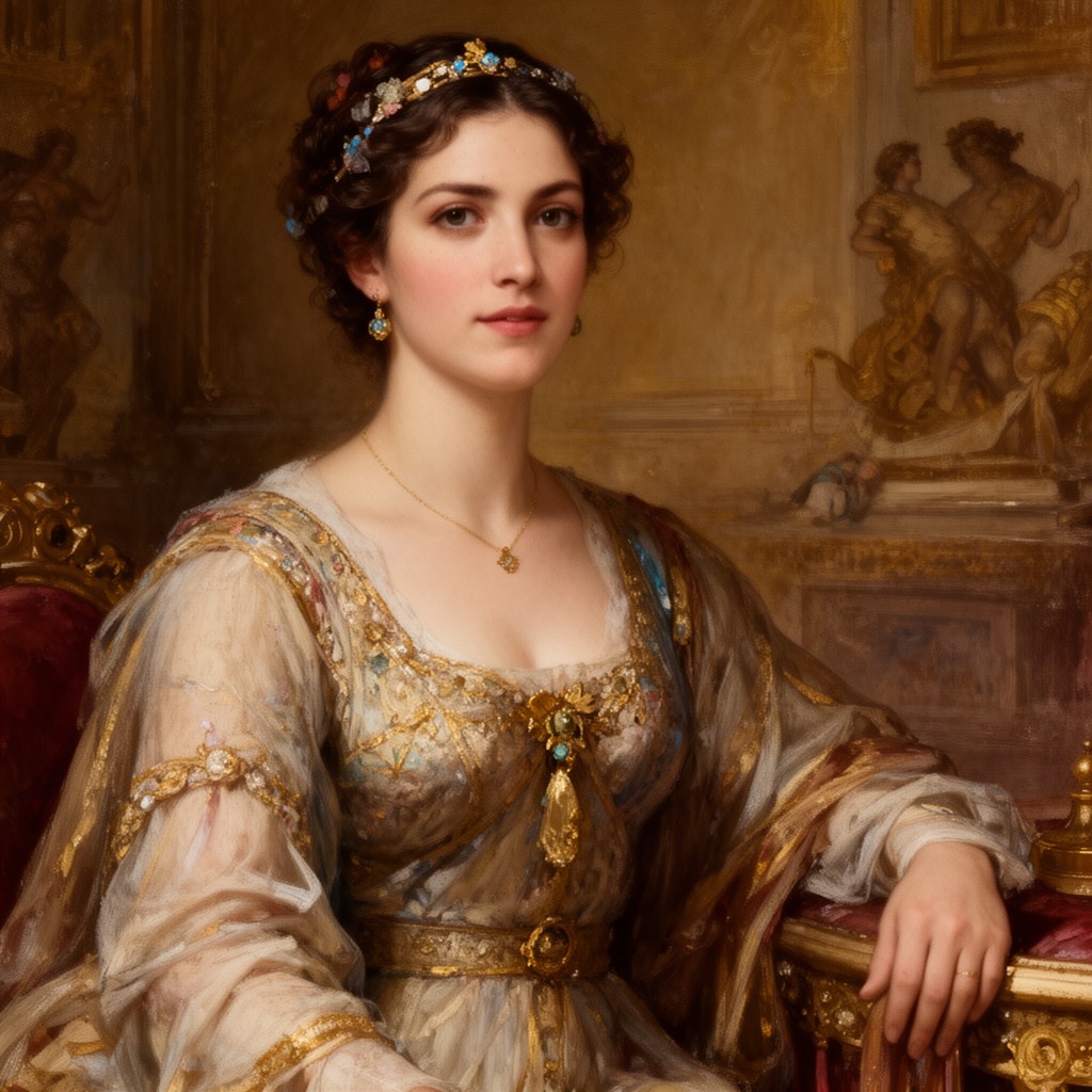 AI-generated illustration of Poppaea Sabina