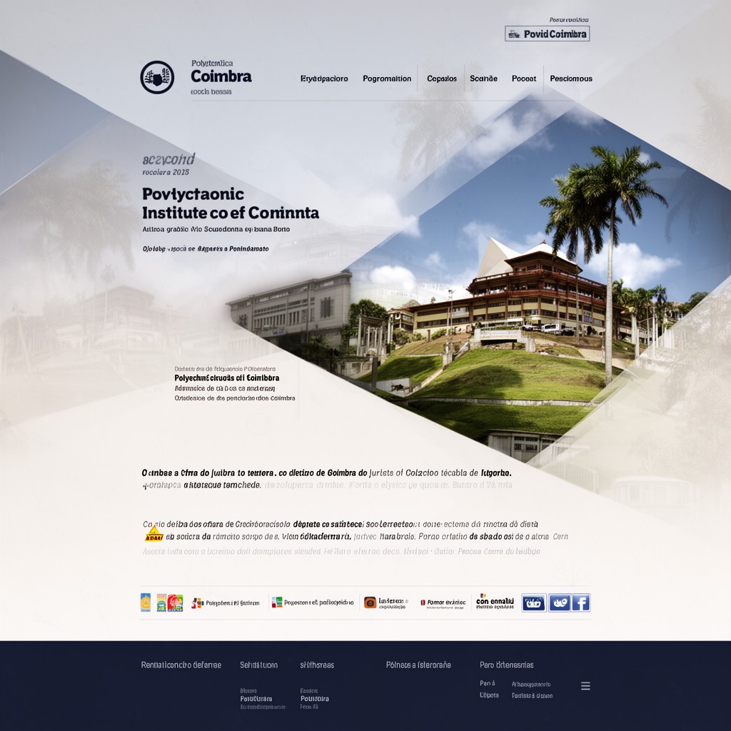 AI-generated illustration of Polytechnic Institute of Coimbra