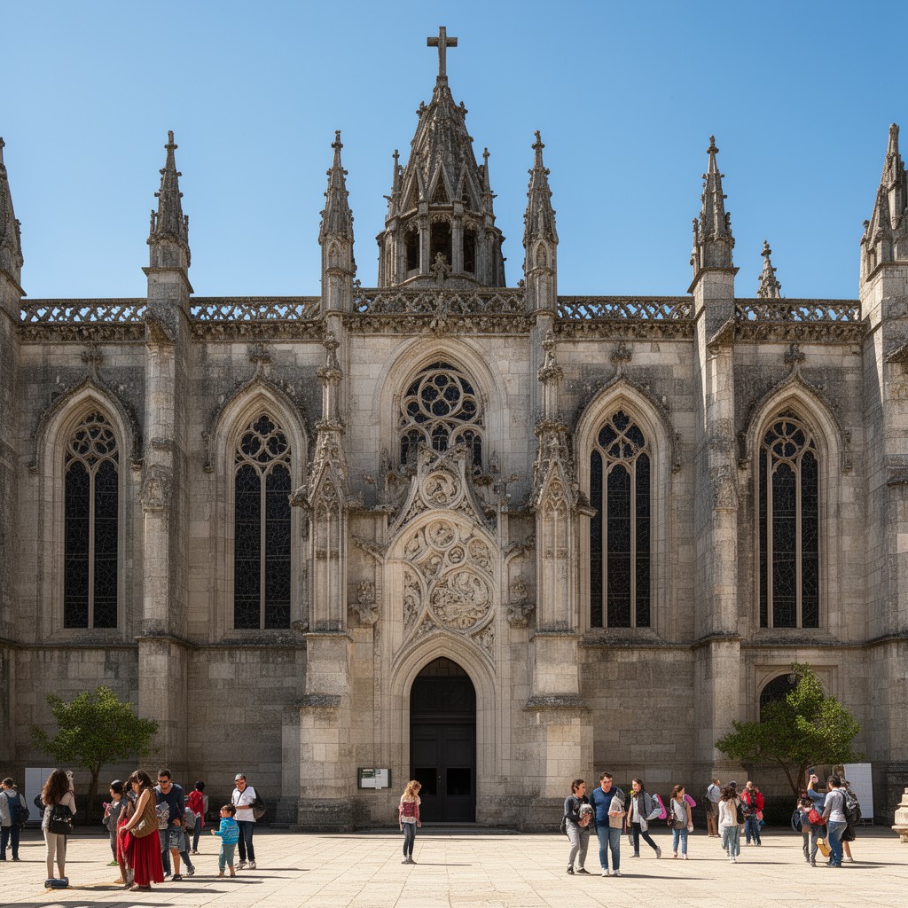 AI-generated illustration of Monastery of Santa Cruz