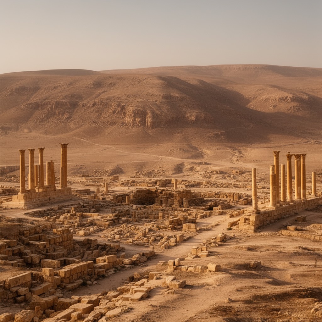 AI-generated illustration of Palmyrene region