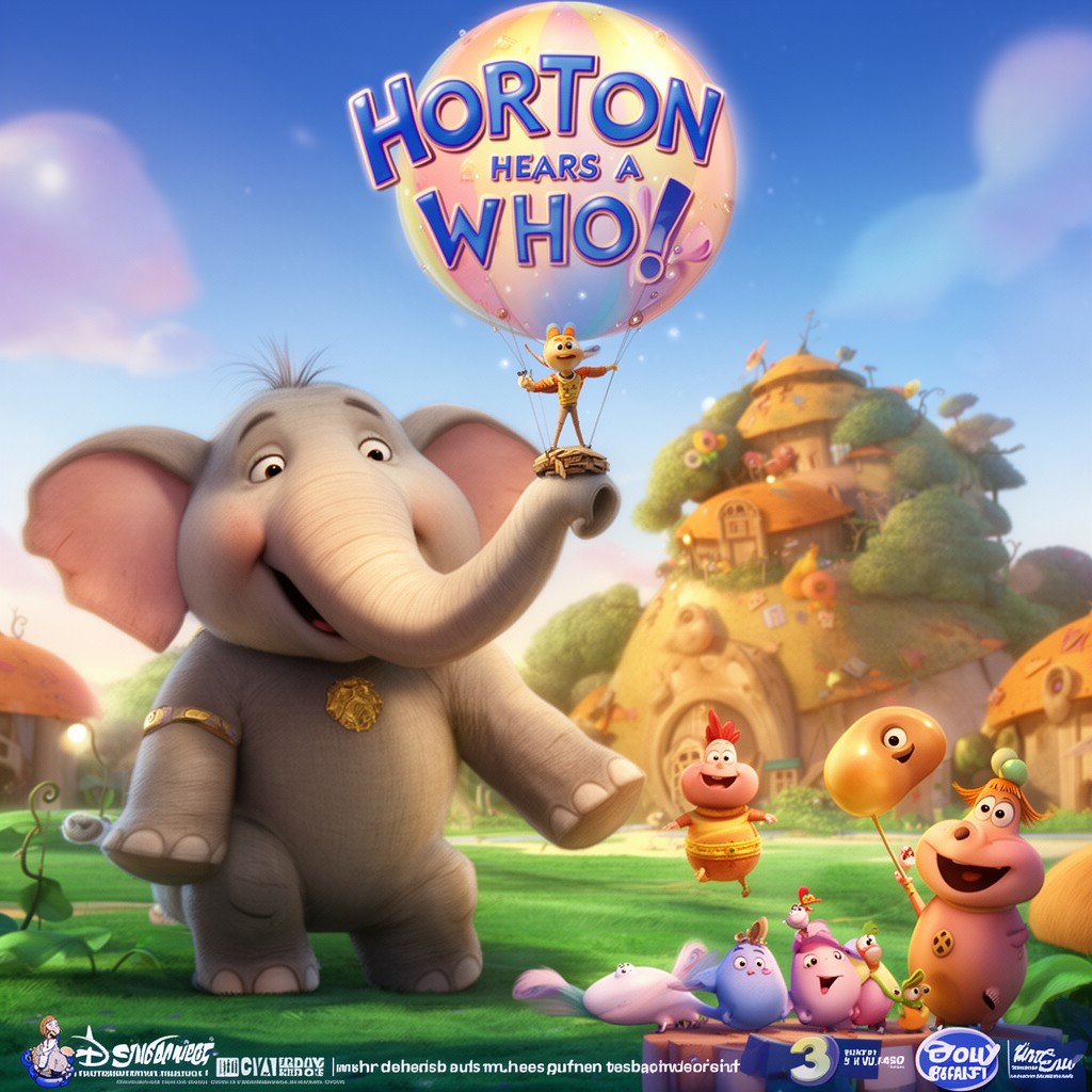 AI-generated illustration of Horton Hears a Who!