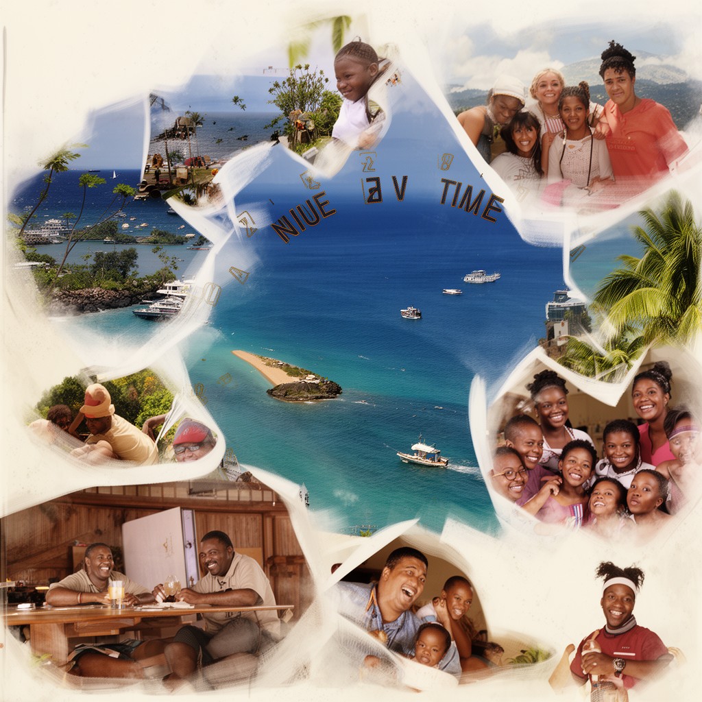 AI-generated illustration of Niue Time