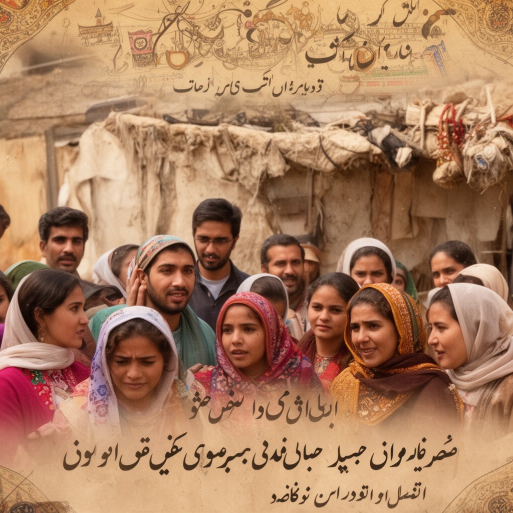 AI-generated illustration of Sindhi people